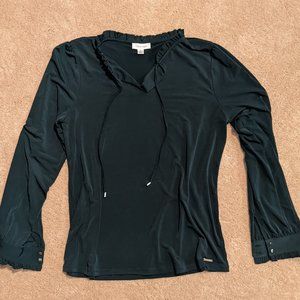 Stretchy but dressy blouse- great for work